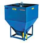 RGC GB1600 GRAVEL BUCKET ATTACHMENT FOR ROOF HOISTS WITH 1600 LBS 14 CUBIC FOOT LOAD CAPACITY, REIMANN & GEORGER CORP.