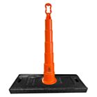OSHA ROOF PERIMETER WARNING LINE CHANNELIZER CONE STANDS WITH 30 LBS BASE