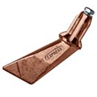 EXPRESS 678E MEDIUM COPPER SOLDER IRON TIP FOR ROOFING AND SHEET METAL CONTRACTORS SOLDERING ZINC, COPPER, STAINLESS STEEL, AND LEAD. 