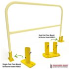 Floor Mount Guardrail Post Receiver Brackets for Removable Safety Rail