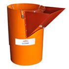 WINDOW ACCESS CHUTE TRASH CHUTE SECTIONS FOR GETTING RID OF TRASH AND DEBRIS ON INSIDE LEVEL FLOORS OF BUILDING DURING DEMOLITION AND TEAR OFF JOBS. CLEASBY C02312