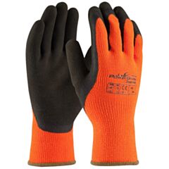 TOWA POWERGRAB THERMO THERMAL GLOVE ORANGE WORK GLOVES LATEX FINGER PALM FINISH FOR COLD TEMPERATURE WEATHER ENVIRONMENTS PIP 41-1400/XL